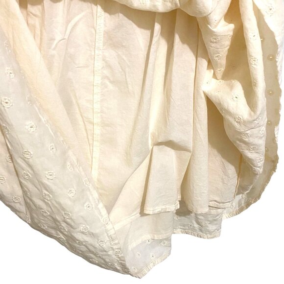 Old Navy Pullover Dress 2X Cream Spring Summer Vacation Cruisewear Cottagecore - Picture 3 of 7